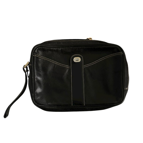 Dunhill Monogram Zip Pouch in Black and Gray Rehab/Project Bag,All Products : American Fashion Style Bags On Sale